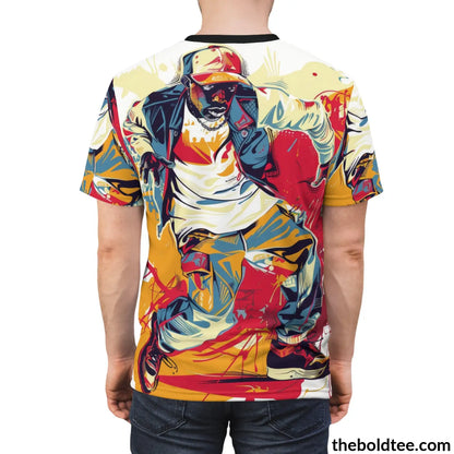 Hip Hop Tee - Premium All Over Print Crewneck Shirt Prints