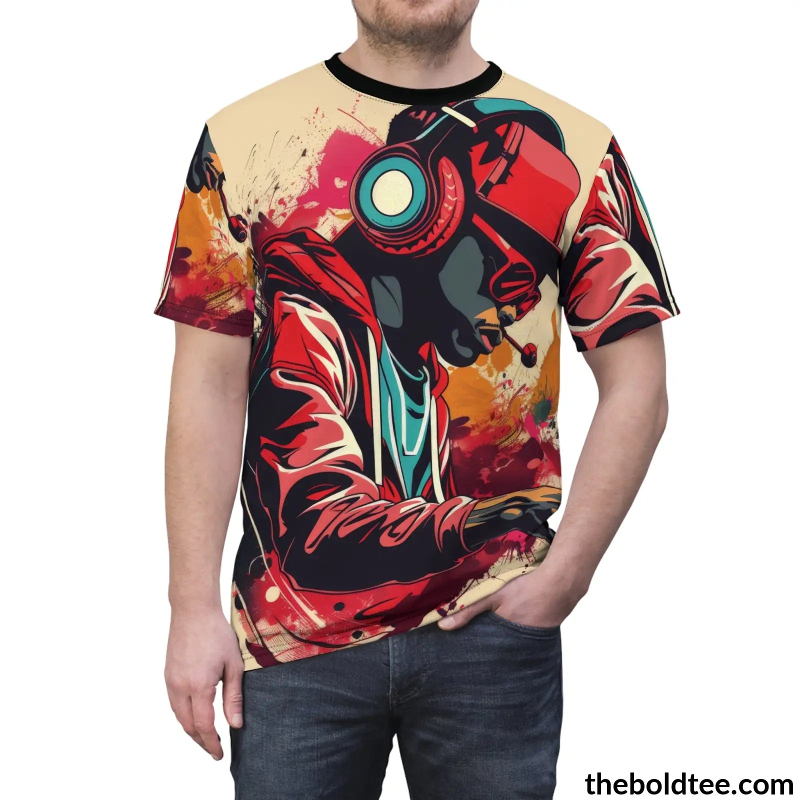 Hip Hop Tee - Premium All Over Print Crewneck Shirt Prints