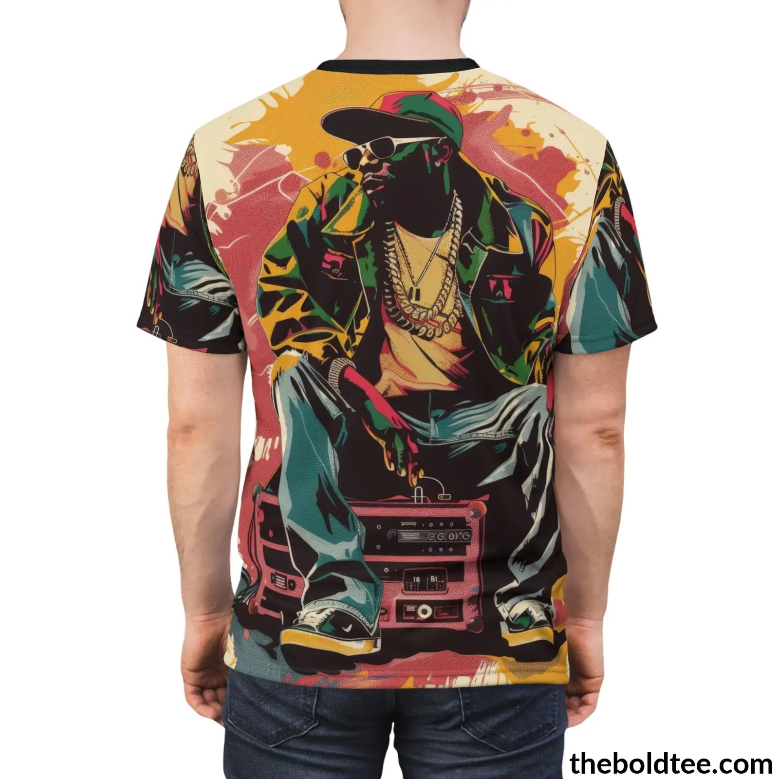 Hip Hop Tee - Premium All Over Print Crewneck Shirt Prints