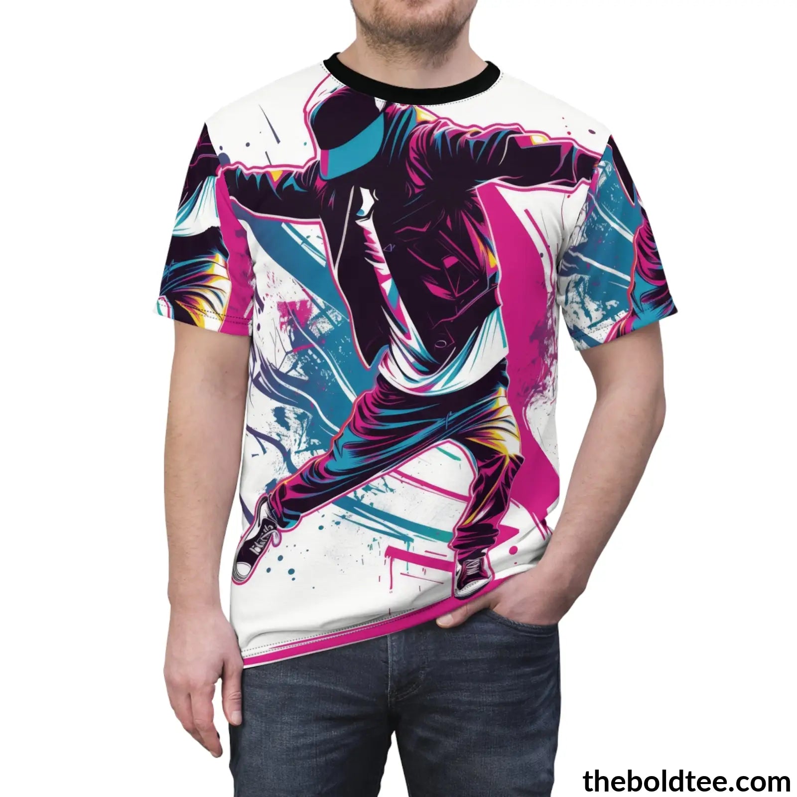 Hip Hop Tee - Premium All Over Print Crewneck Shirt Prints