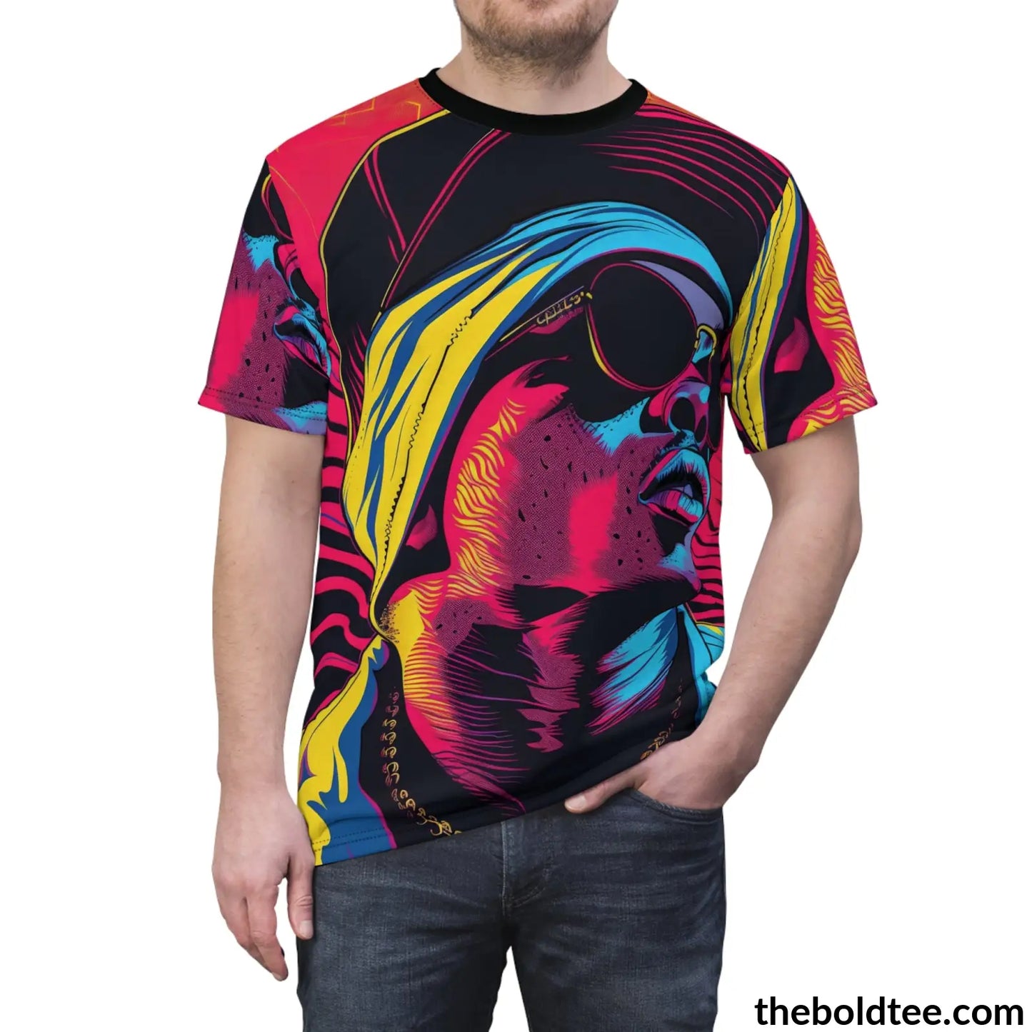 Hip Hop Tee - Premium All Over Print Crewneck Shirt Prints