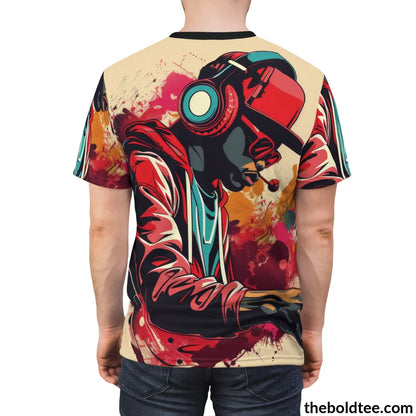 Hip Hop Tee - Premium All Over Print Crewneck Shirt Prints