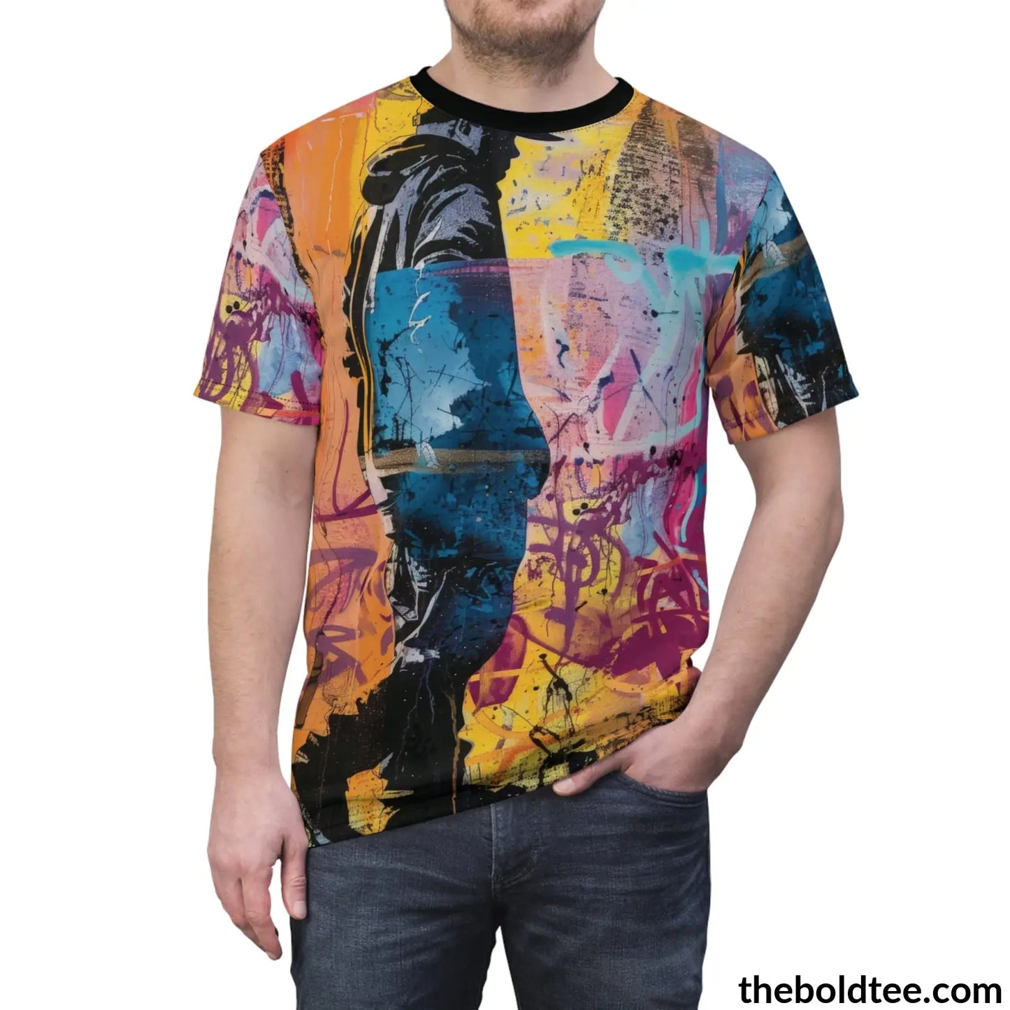 Hip Hop Tee - Premium All Over Print Crewneck Shirt Prints