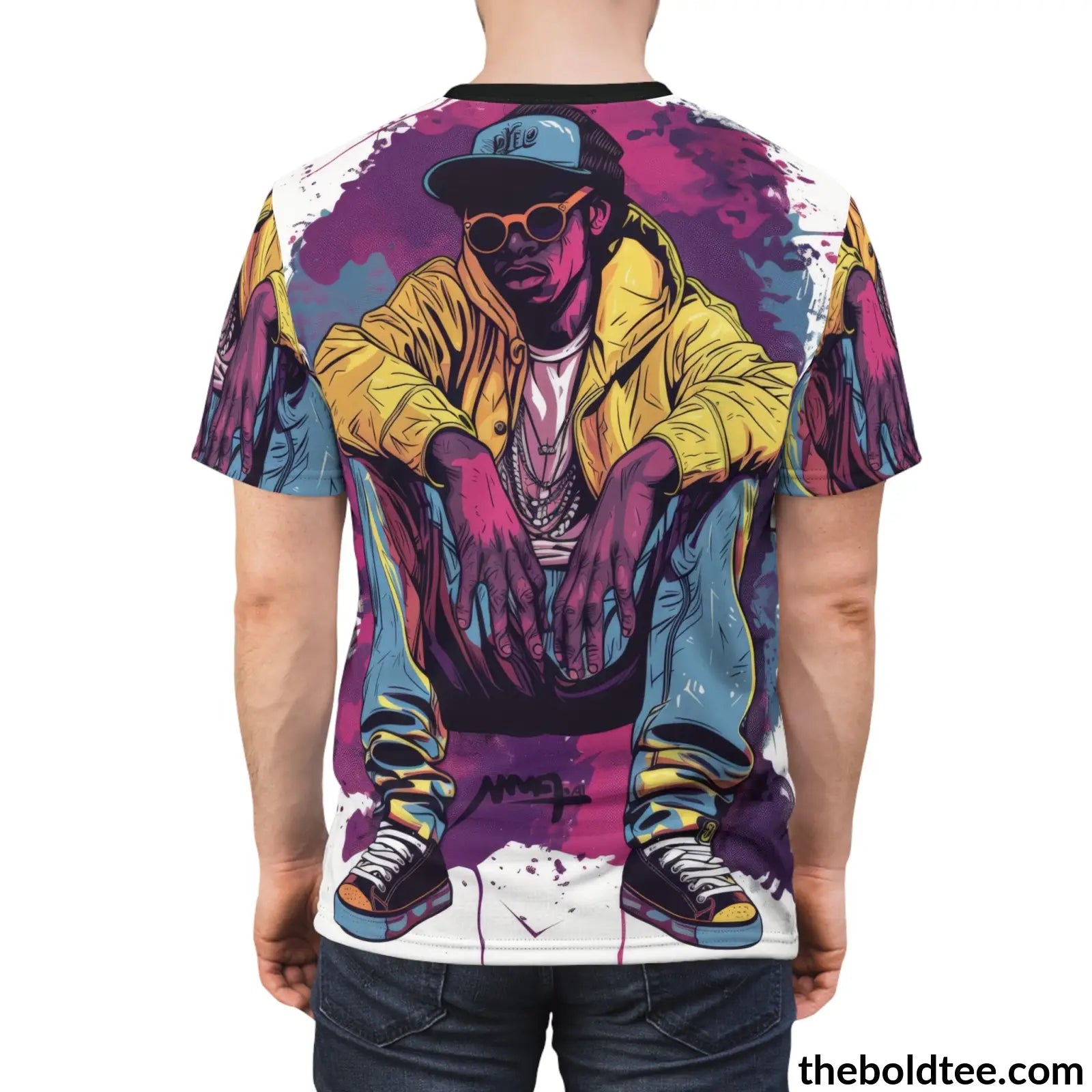 Hip Hop Tee - Premium All Over Print Crewneck Shirt Prints