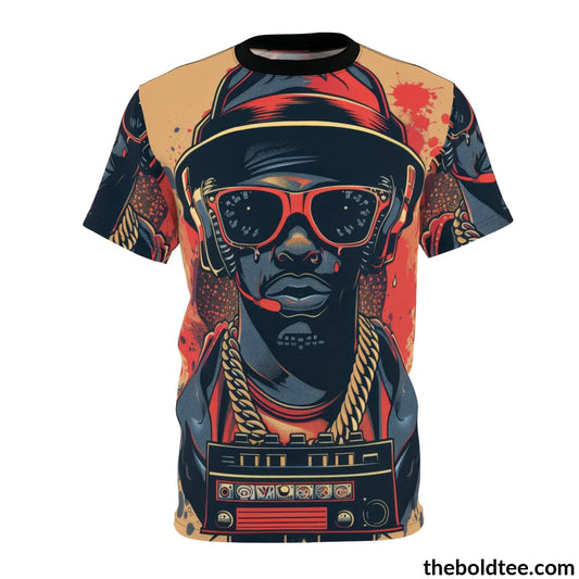 Hip Hop Tee - Premium All Over Print Crewneck Shirt S Prints