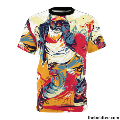 Hip Hop Tee - Premium All Over Print Crewneck Shirt S Prints