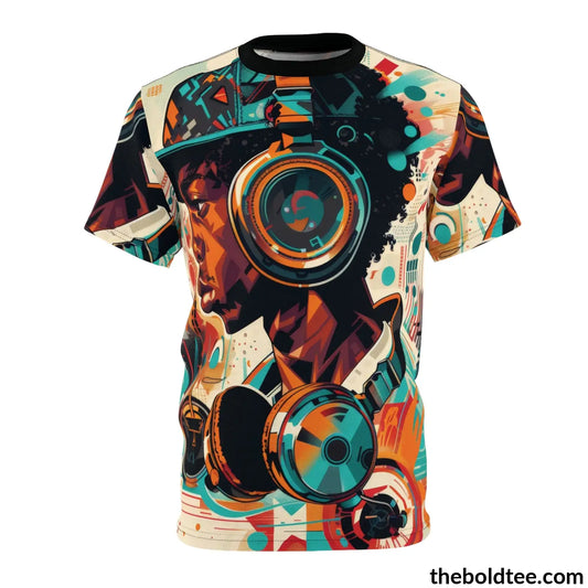 Hip Hop Tee - Premium All Over Print Crewneck Shirt S Prints