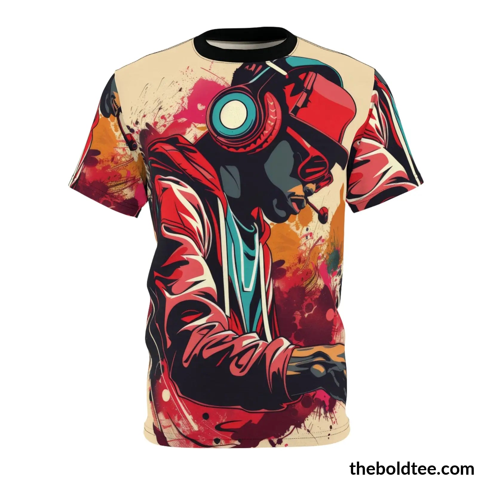 Hip Hop Tee - Premium All Over Print Crewneck Shirt S Prints