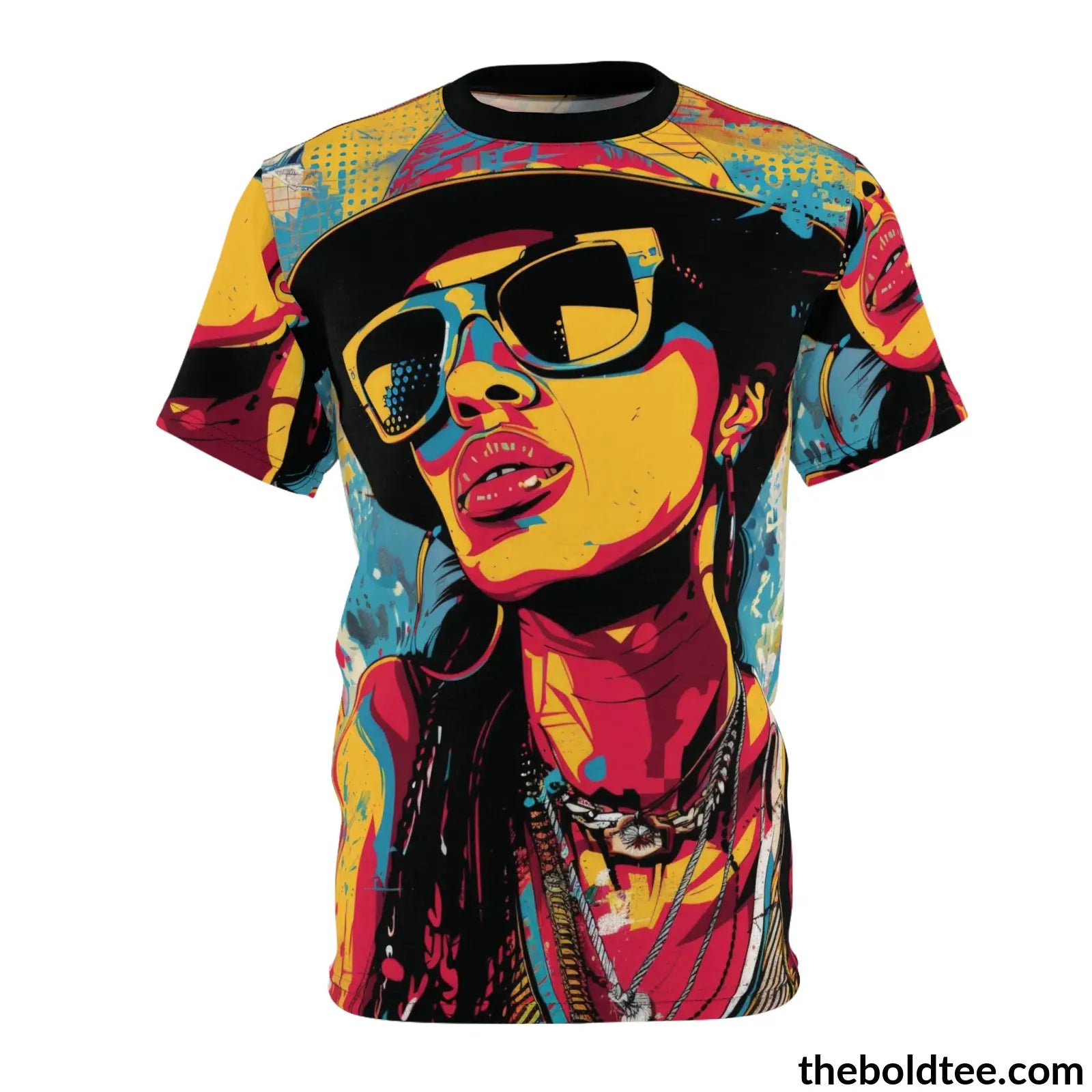 Hip Hop Tee - Premium All Over Print Crewneck Shirt S Prints