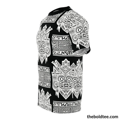 Inca Pattern Tee - Premium All Over Print Crewneck Prints