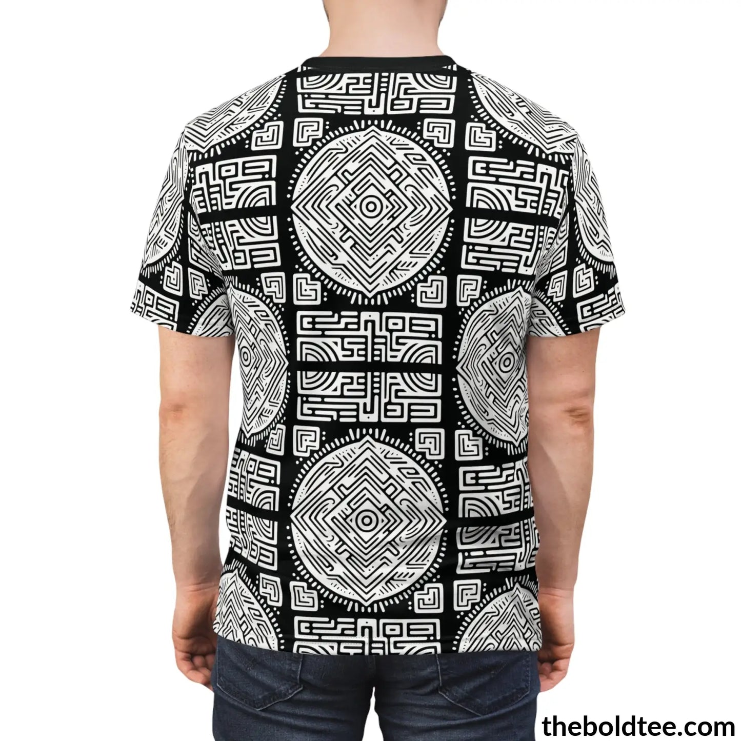 Inca Pattern Tee - Premium All Over Print Crewneck Prints