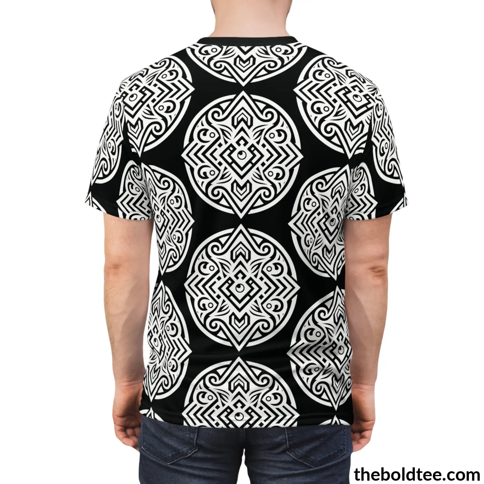 Inca Pattern Tee - Premium All Over Print Crewneck Prints