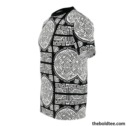 Inca Pattern Tee - Premium All Over Print Crewneck Prints