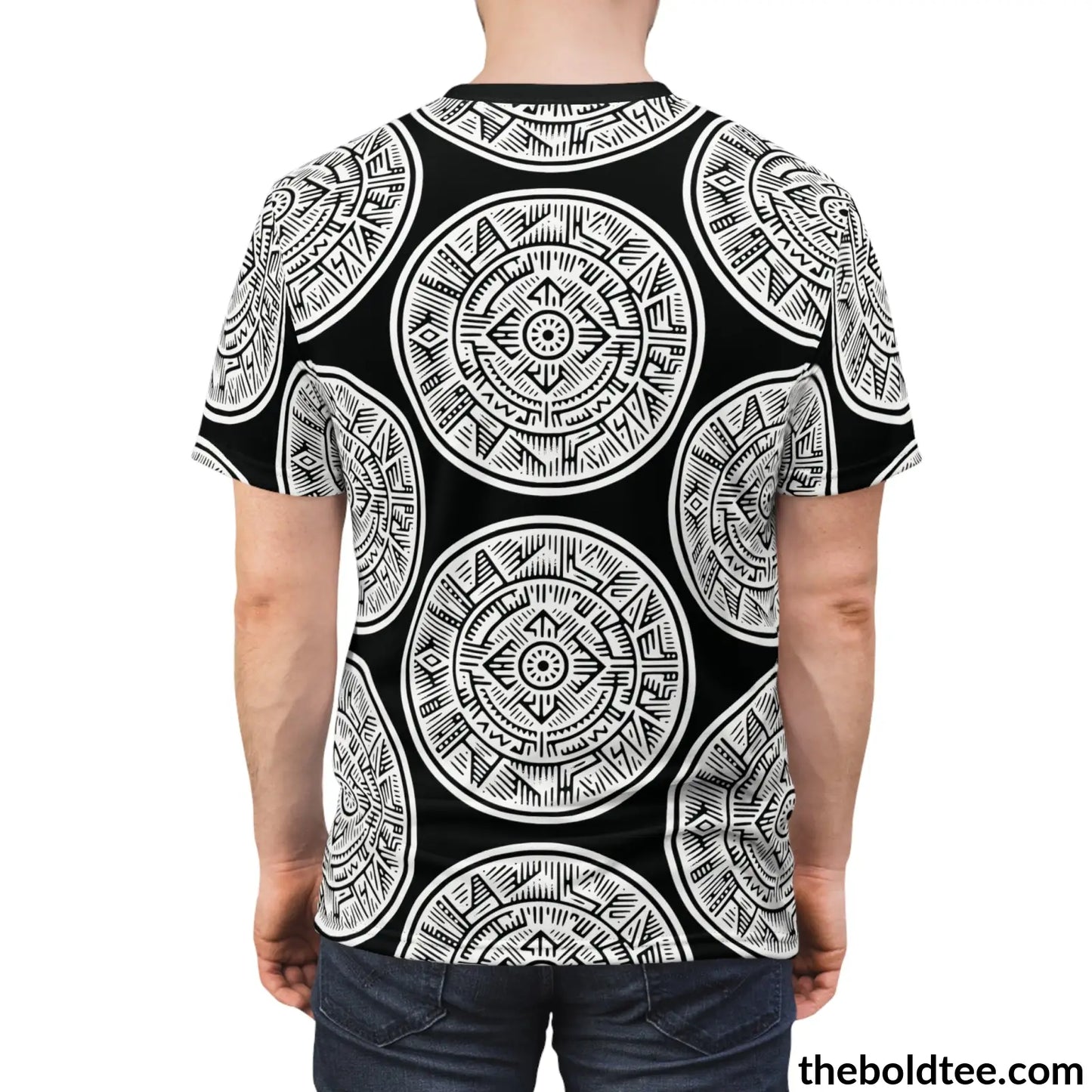 Inca Pattern Tee - Premium All Over Print Crewneck Prints