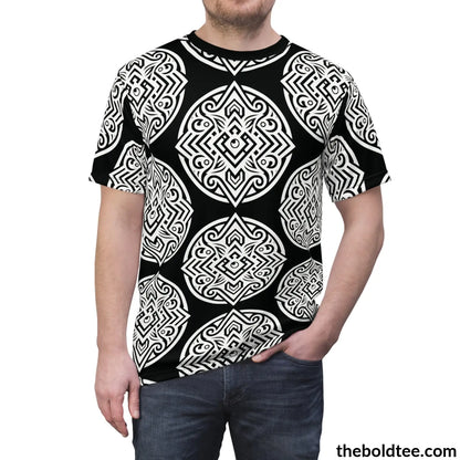 Inca Pattern Tee - Premium All Over Print Crewneck Prints