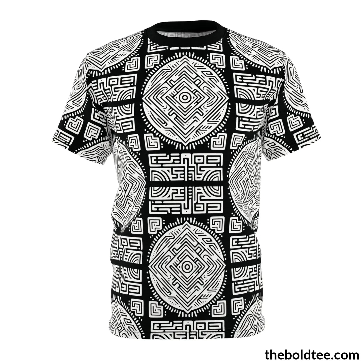 Inca Pattern Tee - Premium All Over Print Crewneck S Prints