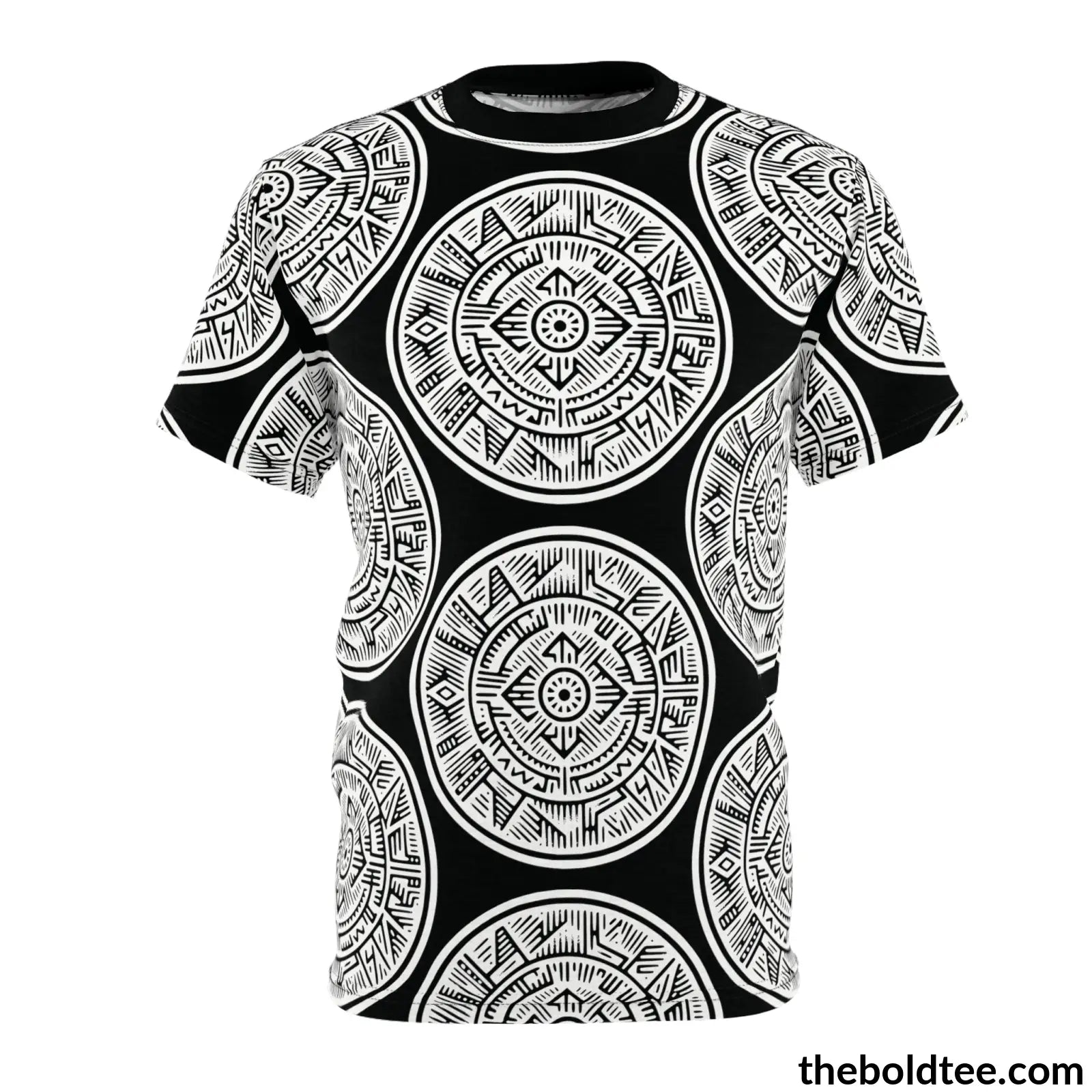 Inca Pattern Tee - Premium All Over Print Crewneck S Prints