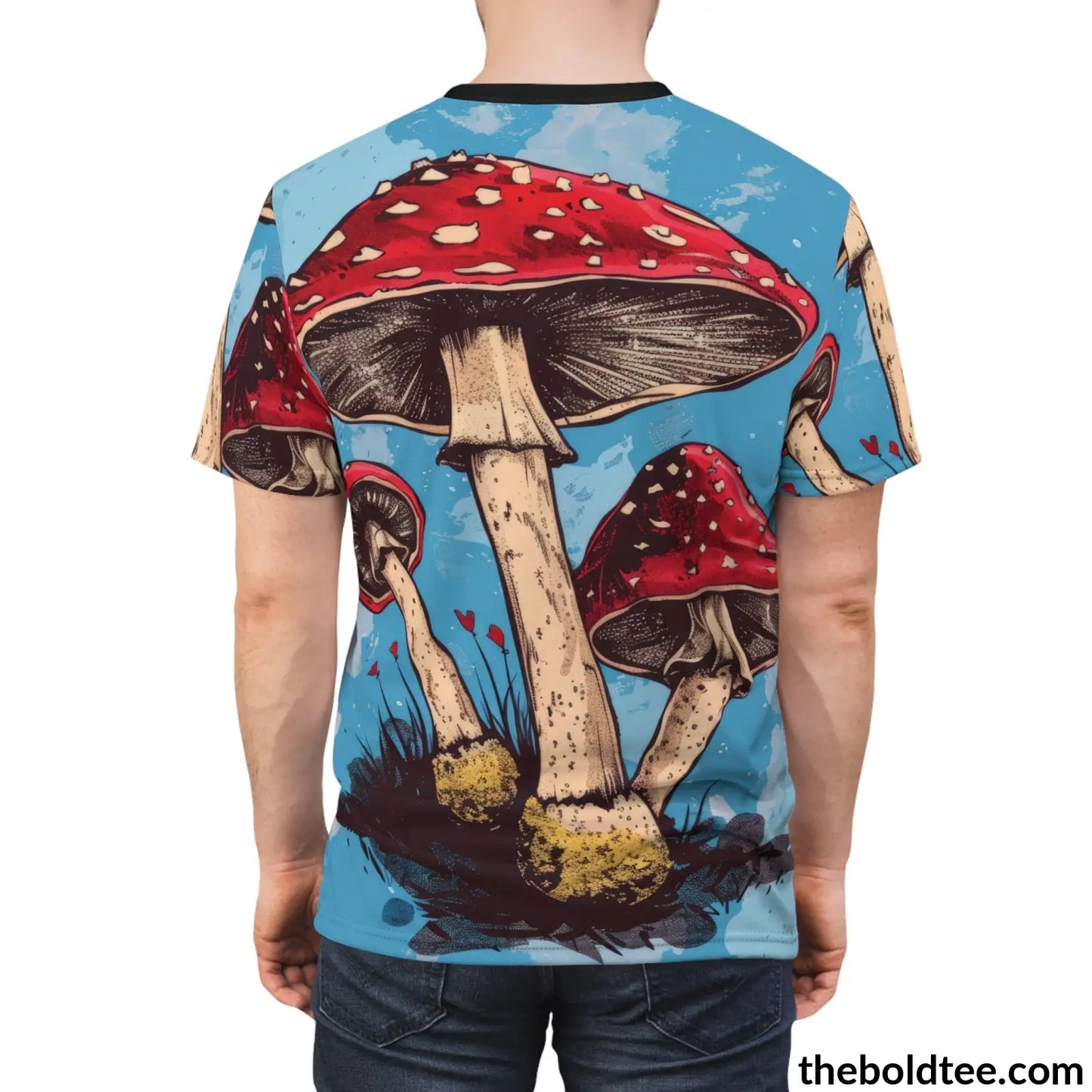 Magic Mushroom Tee - Premium All Over Print Crewneck Shirt Prints