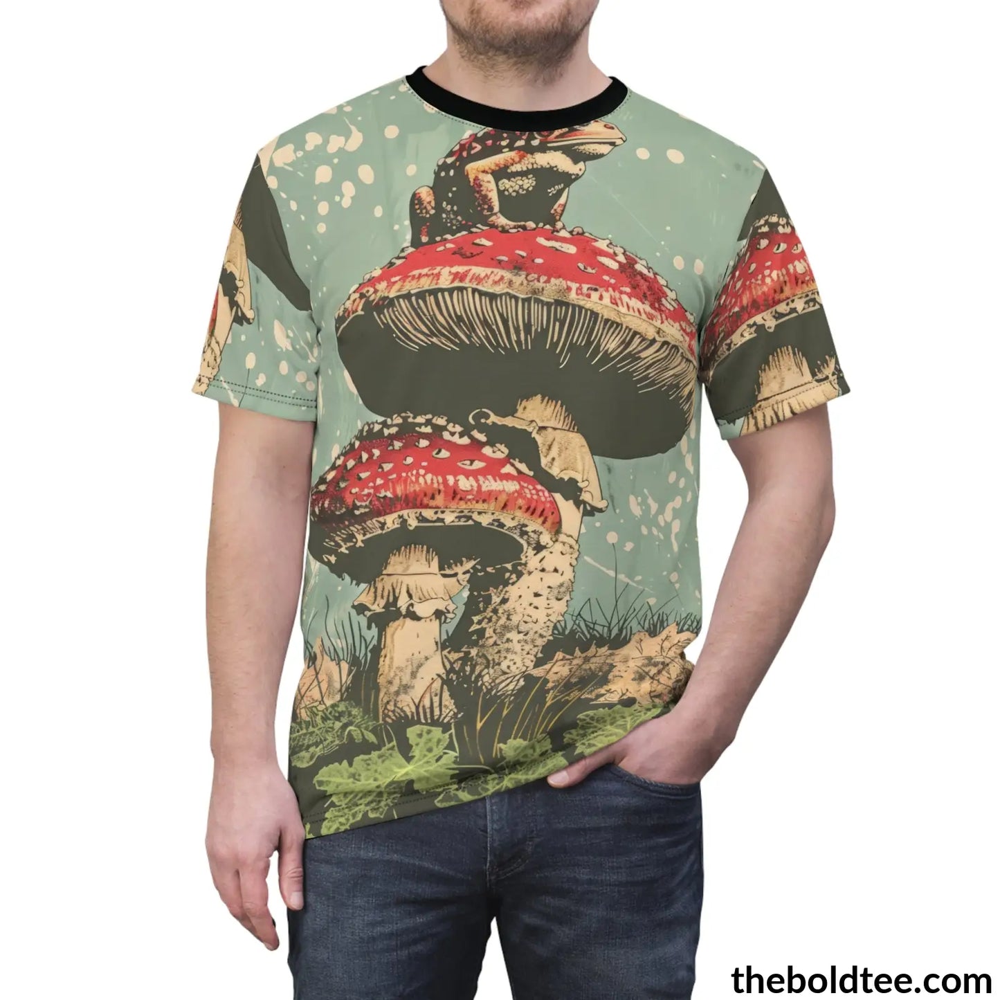 Magic Mushroom Tee - Premium All Over Print Crewneck Shirt Prints