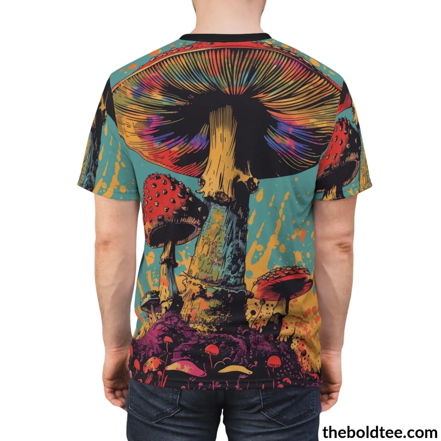 Magic Mushroom Tee - Premium All Over Print Crewneck Shirt Prints