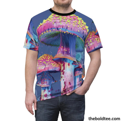 Magic Mushroom Tee - Premium All Over Print Crewneck Shirt Prints