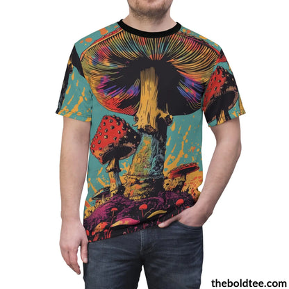 Magic Mushroom Tee - Premium All Over Print Crewneck Shirt Prints