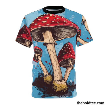 Magic Mushroom Tee - Premium All Over Print Crewneck Shirt S Prints