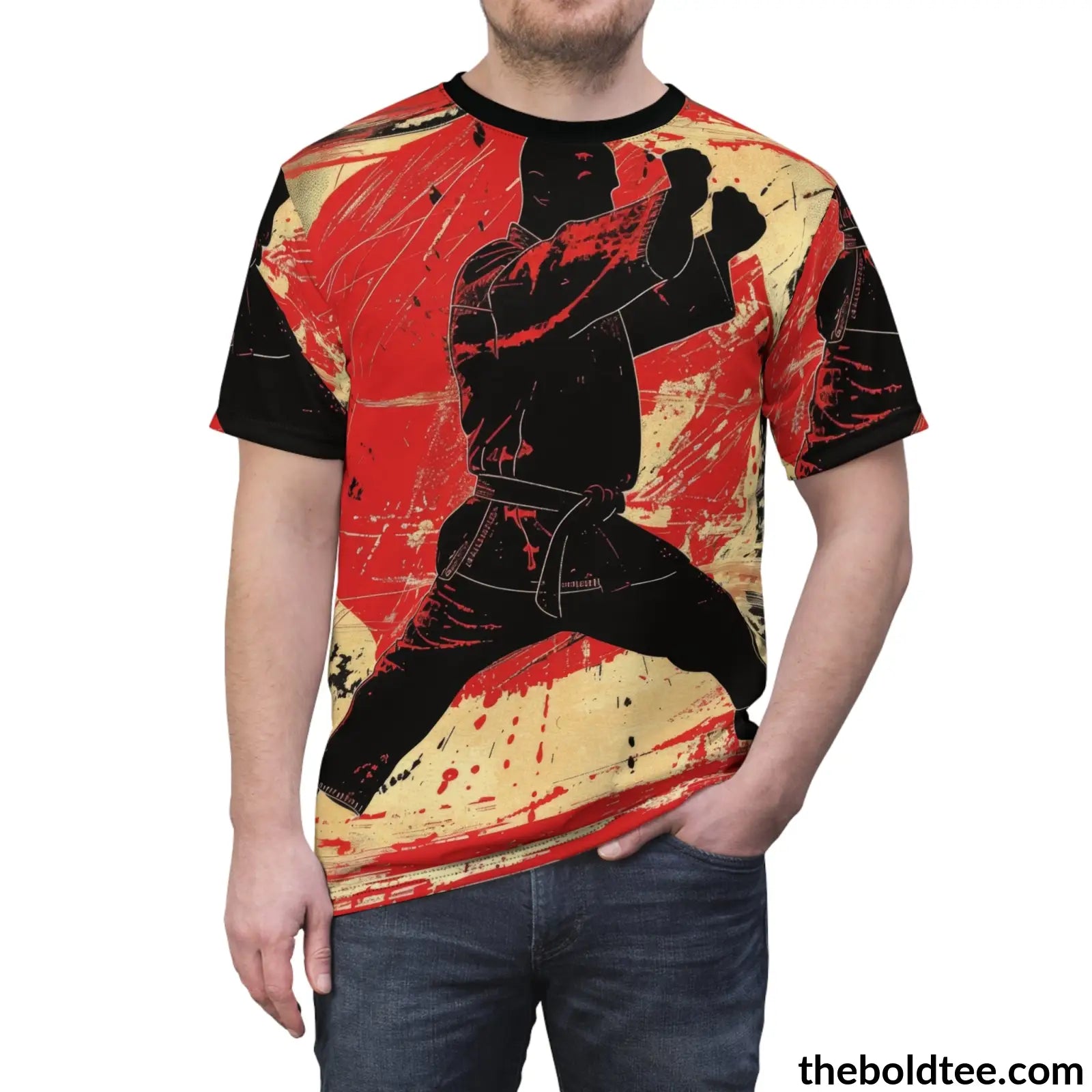 Martial Arts Tee - Premium All Over Print Crewneck Shirt Prints