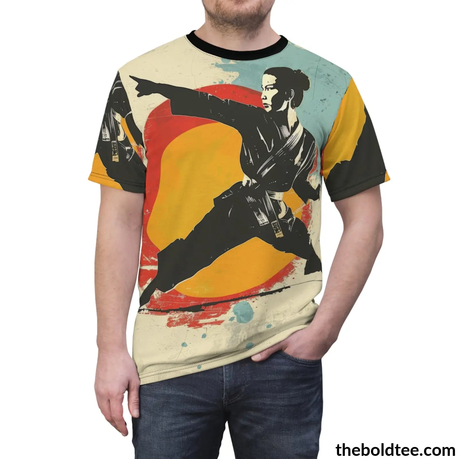 Martial Arts Tee - Premium All Over Print Crewneck Shirt Prints