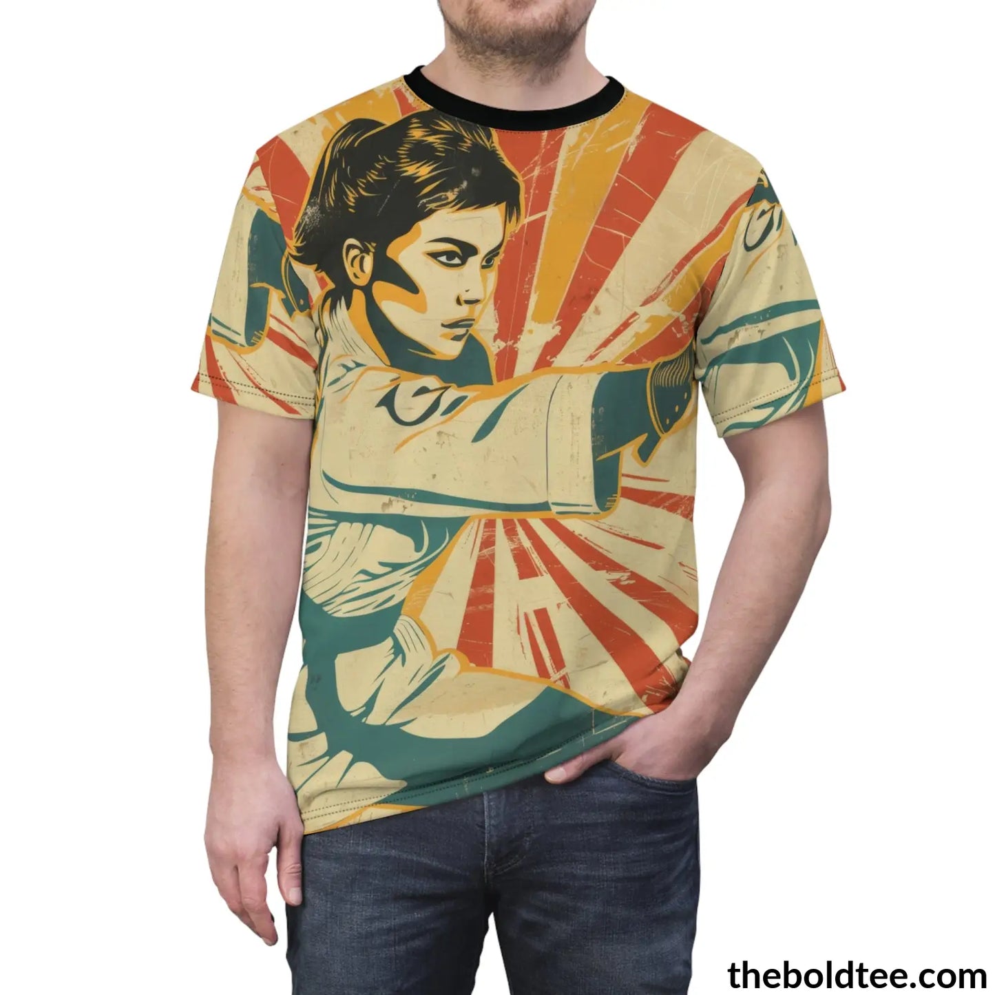 Martial Arts Tee - Premium All Over Print Crewneck Shirt Prints