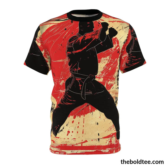 Martial Arts Tee - Premium All Over Print Crewneck Shirt S Prints