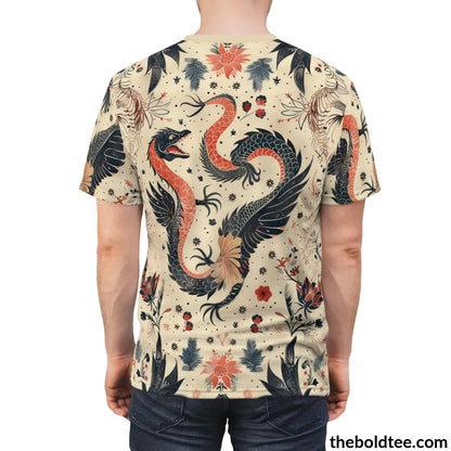 Mythical Creatures Tee - Premium All Over Print Crewneck Shirt Prints