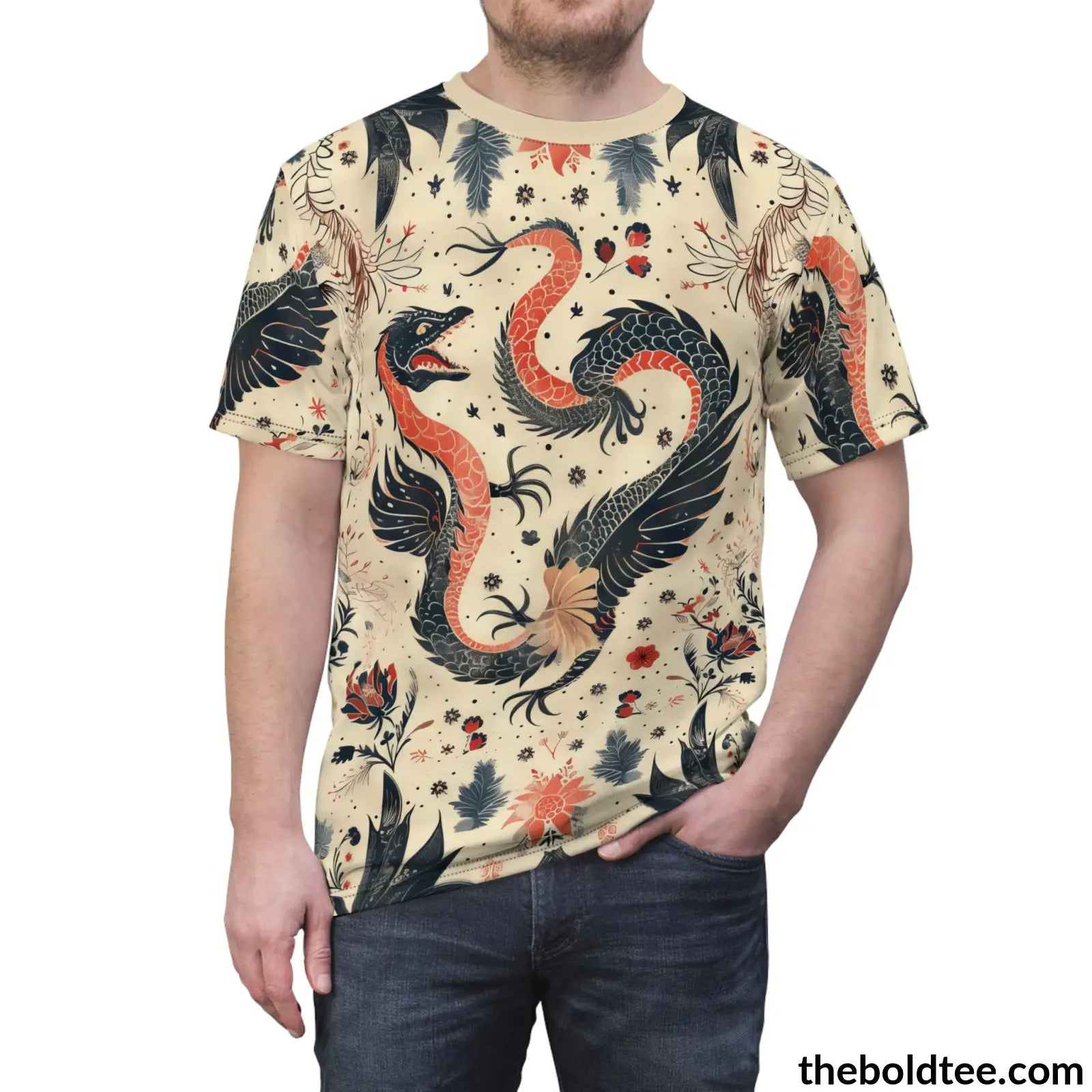 Mythical Creatures Tee - Premium All Over Print Crewneck Shirt Prints