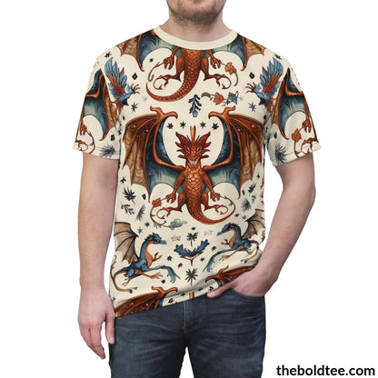 Mythical Creatures Tee - Premium All Over Print Crewneck Shirt Prints