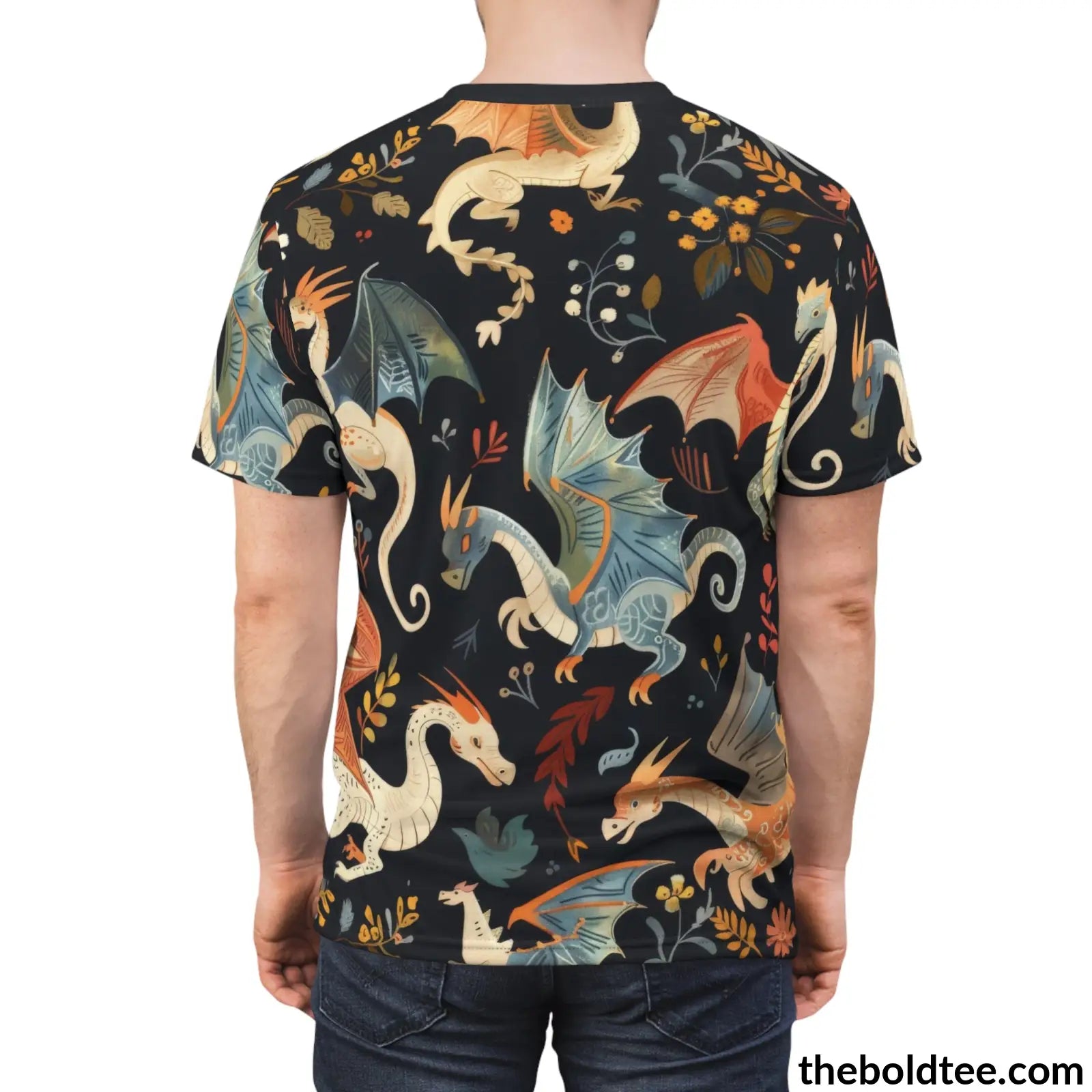 Mythical Creatures Tee - Premium All Over Print Crewneck Shirt Prints