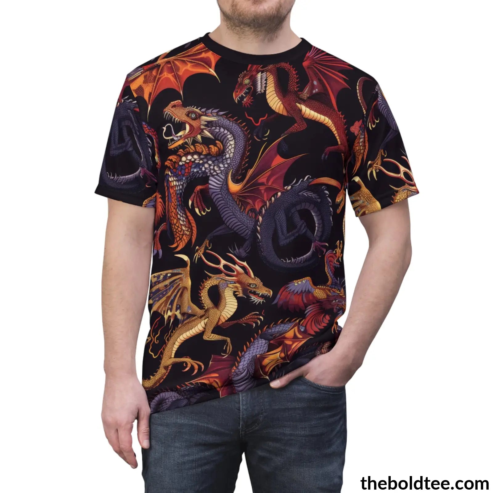 Mythical Creatures Tee - Premium All Over Print Crewneck Shirt Prints