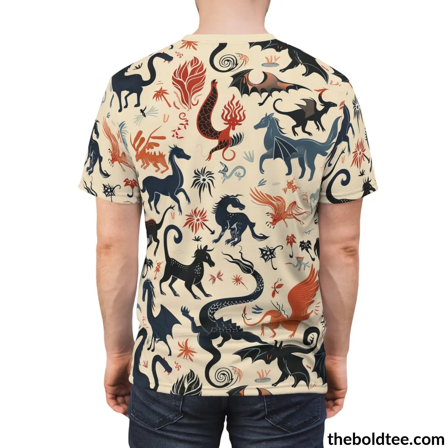 Mythical Creatures Tee - Premium All Over Print Crewneck Shirt Prints