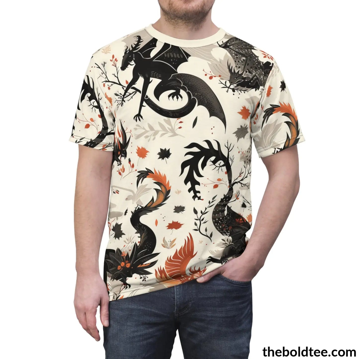 Mythical Creatures Tee - Premium All Over Print Crewneck Shirt Prints