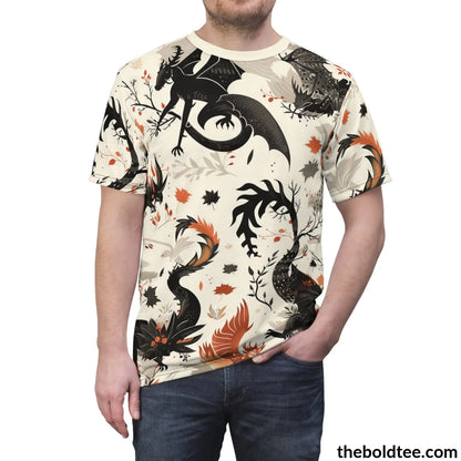 Mythical Creatures Tee - Premium All Over Print Crewneck Shirt Prints