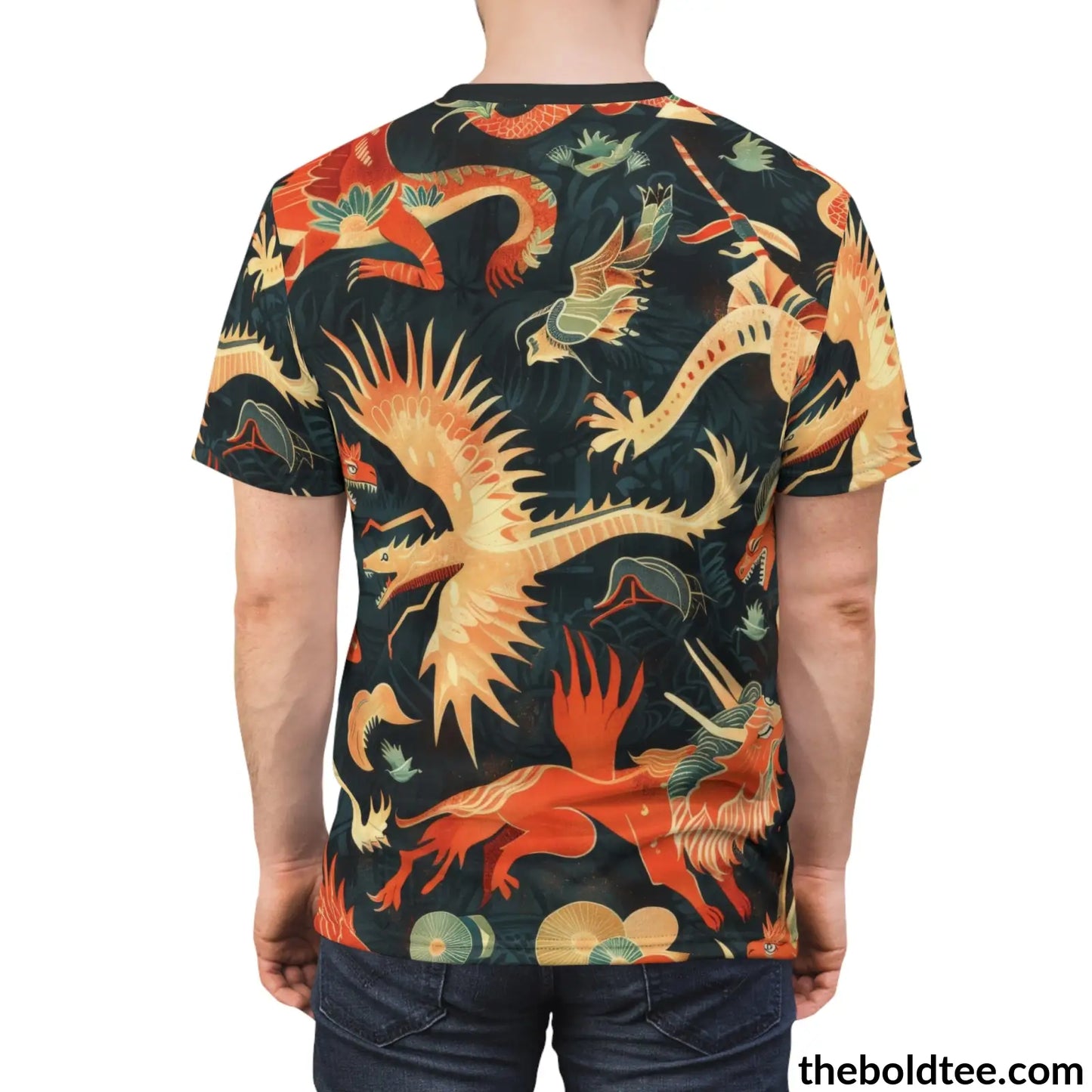 Mythical Creatures Tee - Premium All Over Print Crewneck Shirt Prints