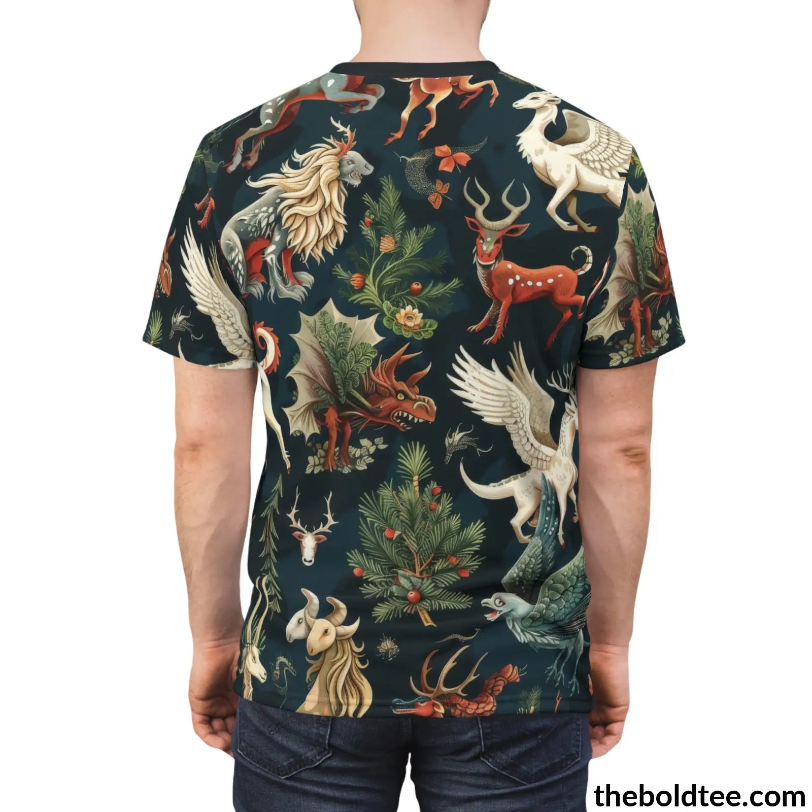 Mythical Creatures Tee - Premium All Over Print Crewneck Shirt Prints