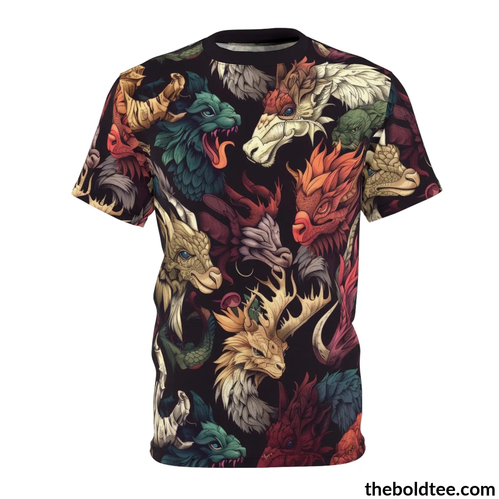 Mythical Creatures Tee - Premium All Over Print Crewneck Shirt S Prints