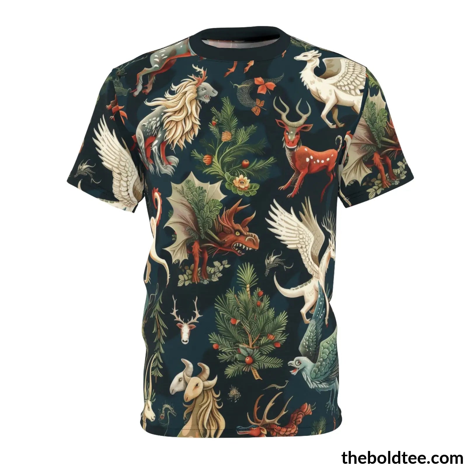 Mythical Creatures Tee - Premium All Over Print Crewneck Shirt S Prints