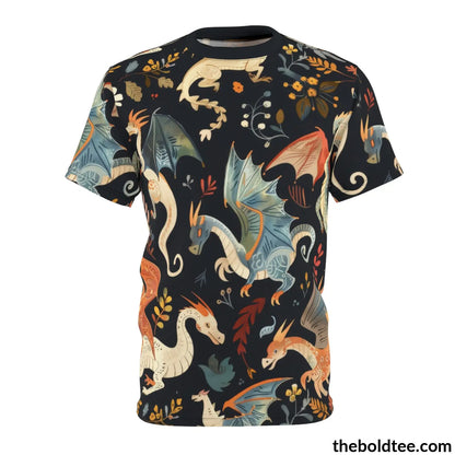 Mythical Creatures Tee - Premium All Over Print Crewneck Shirt S Prints