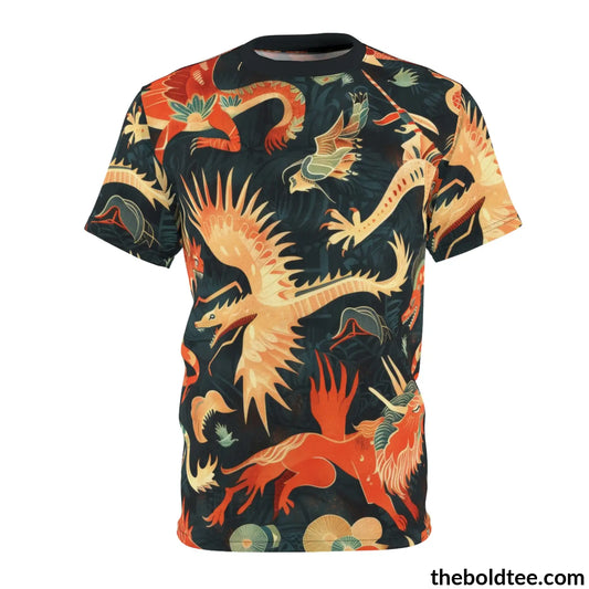 Mythical Creatures Tee - Premium All Over Print Crewneck Shirt S Prints