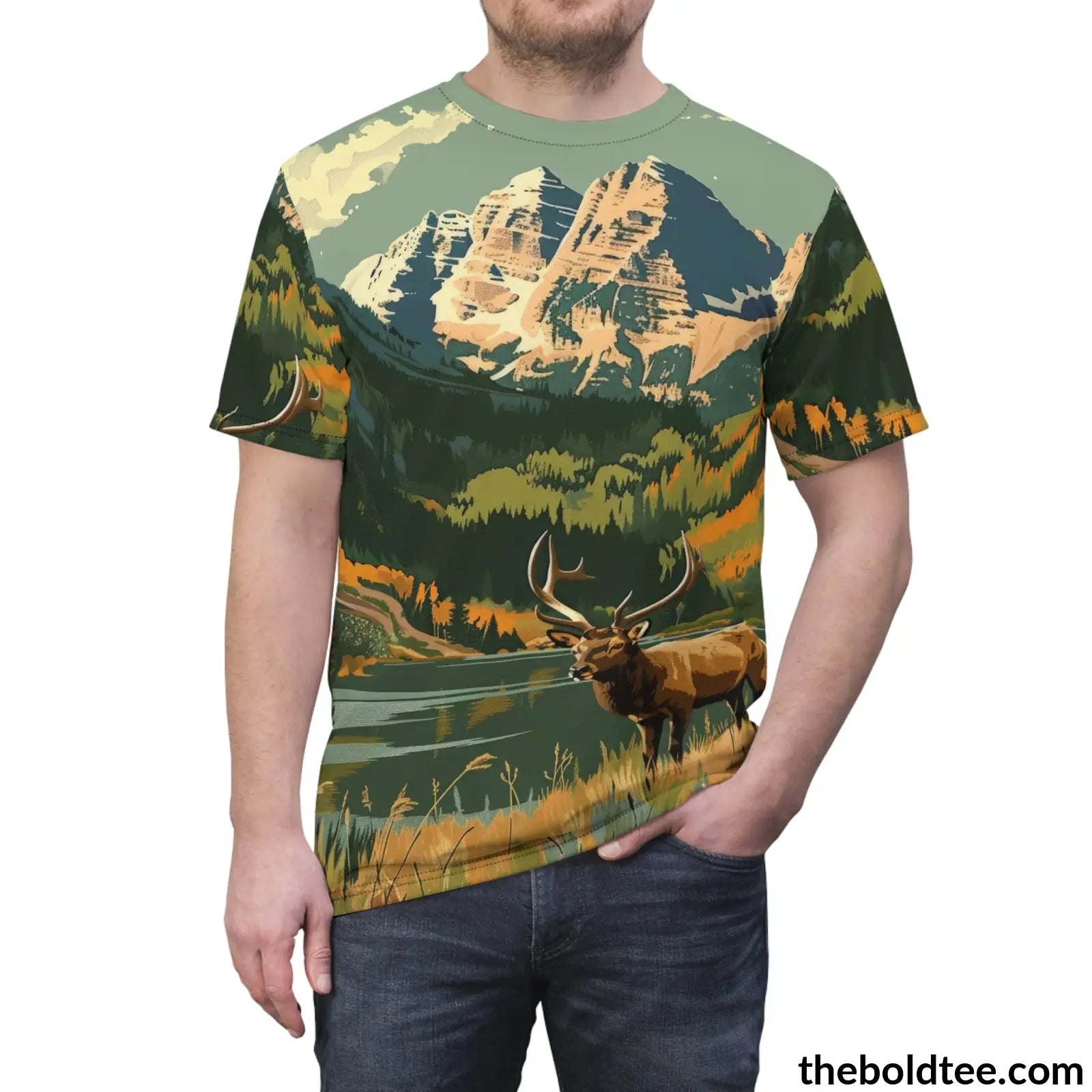 National Park Tee - Premium All Over Print Crewneck Shirt Prints