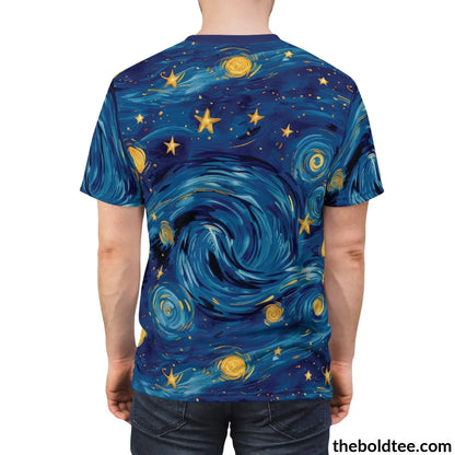 Nightsky Tee - Premium All Over Print Crewneck Shirt Prints