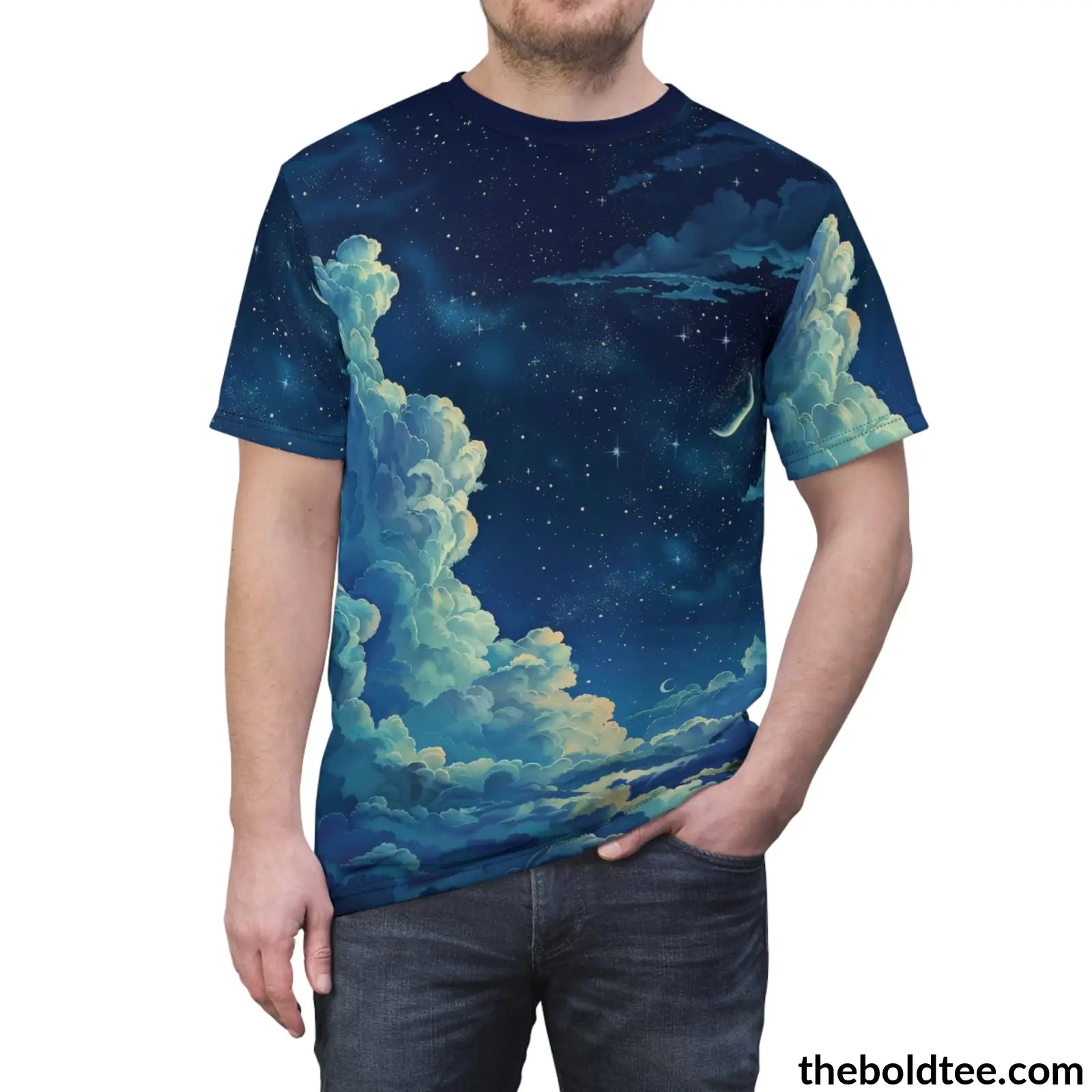 Nightsky Tee - Premium All Over Print Crewneck Shirt Prints