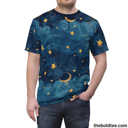 Nightsky Tee - Premium All Over Print Crewneck Shirt Prints