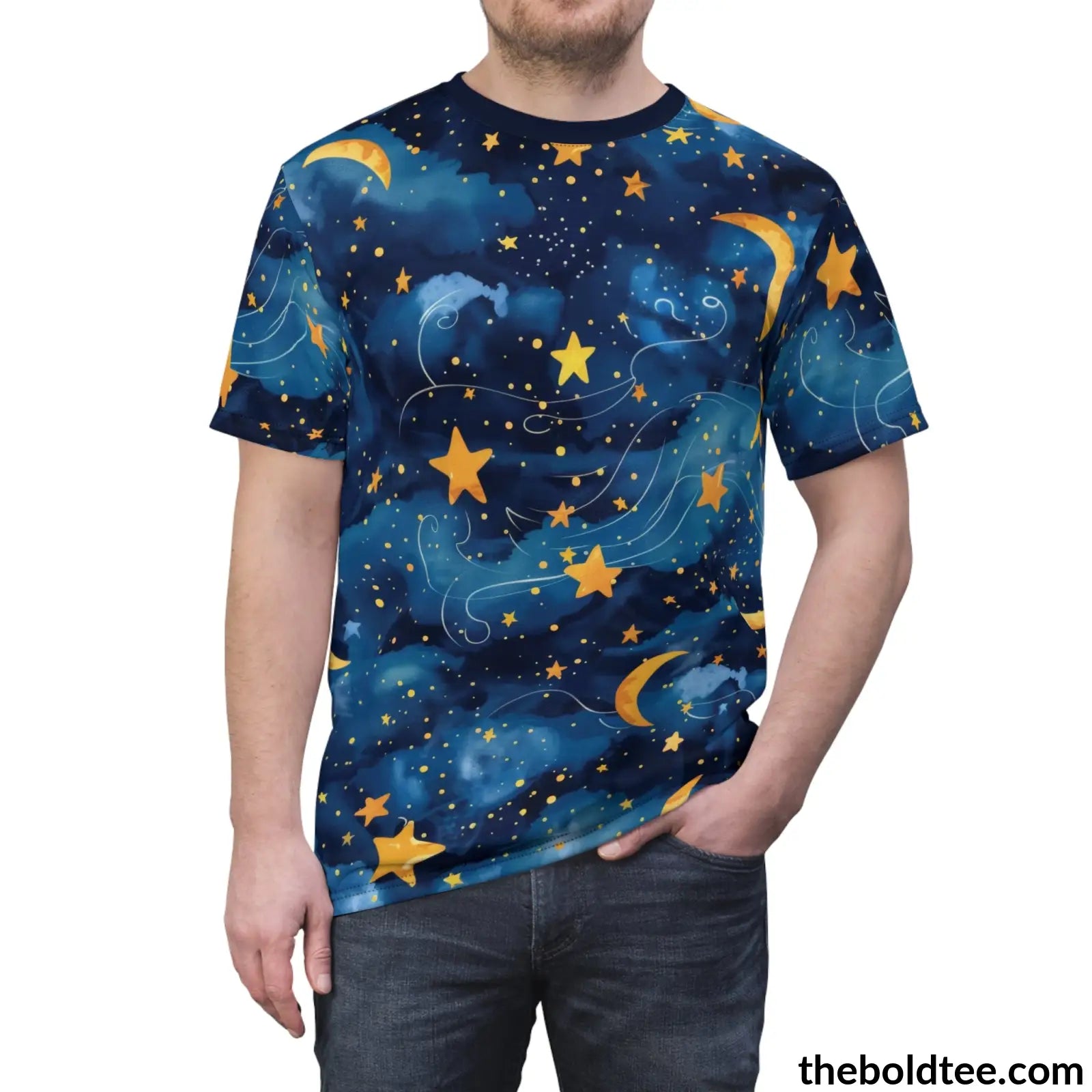 Nightsky Tee - Premium All Over Print Crewneck Shirt Prints